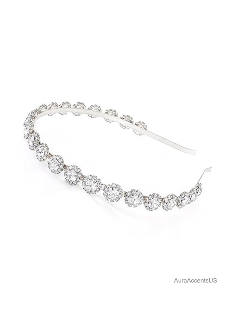 Crystal Flower Wedding Headpiece Bridal Headband Hair Accessory